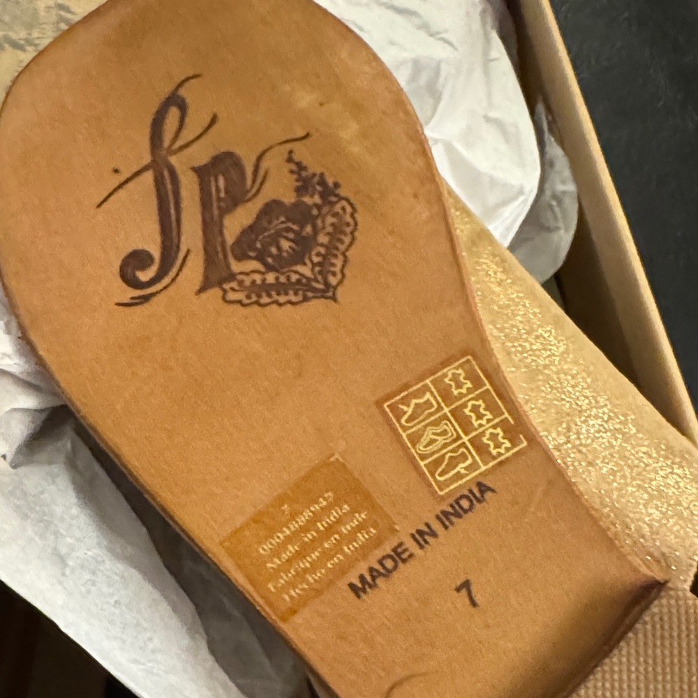 Mila Minimal Flat Sandal - Rose Gold | Free People  ❣️Size 7 - Picture 15 of 16
